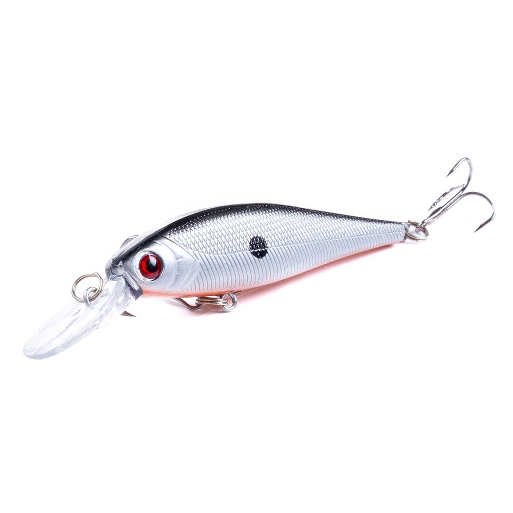 HENGJIA Minnow Bass Fishing Lures, Large Jerkbait Lure Set Hard Baits Deep Diving Crankbait for Catfish Walleye Trout Fishing Bait 10Pcs/kit