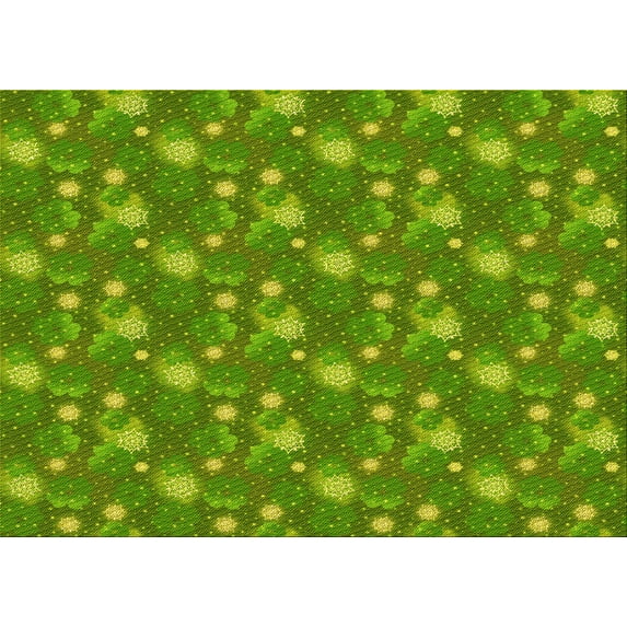 Ahgly Company Machine Washable Indoor Rectangle Transitional Seaweed Green Area Rugs, 5' x 8'