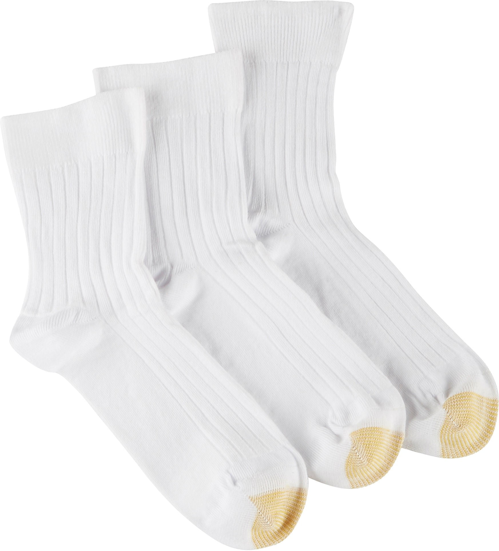 Gold Toe Womens 3-pk. Non-Binding Mini Crew Socks - Walmart.com