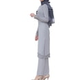 thumbnail image 2 of Neinkie Maillot de Bain Musulman pour Femmes, Couvrant et Modeste, une-Pièce à Manches Longues, Hijab Burkini, 2 of 7