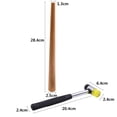 thumbnail image 3 of NIUPIKA Wooden Ring Mandrel Reshape Rings Shape Tools Set with Jewelry Hammer Mallet Rubber Ring Size Adjust Tool, 3 of 5