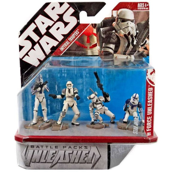 Star Wars Unleashed Battle Packs 2007 The Force Unleashed Action Figure 4-Pack