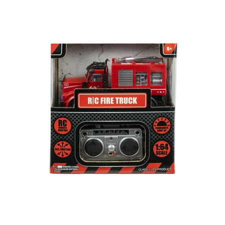 Gener8 Mini 1:64 Scale Radio Control Firetruck with Lights and Remote, Ages 6 and Up