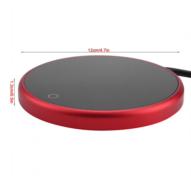 Almohadilla eléctrica para calentar tazas, taza de té, café, leche, calentador, bandeja de posavasos, 220-240V (enchufe rojo del Reino Unido) Unbranded JY13656-02