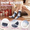 thumbnail image 4 of Womens Fuzzy Slipper Grips Socks Fluffy Winter Warm Fleece Lining Non Slip Thick Thermal Cozy Plush Socks, 4 of 6