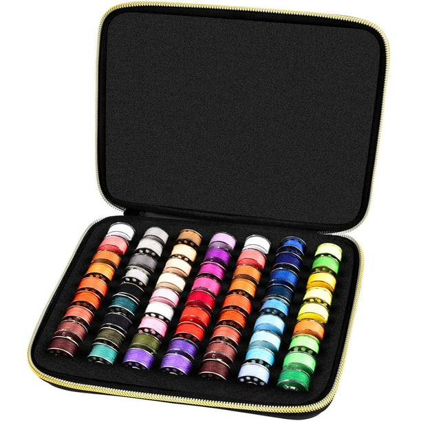 63 Slot Bobbins Organizer Case, Sewing Thread Spools Organizer for