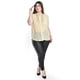thumbnail image 4 of Blusa transparente con lentejuela Roman Fashion /Tallas Extras, 8033 (Dorado) beige 38, 4 of 5