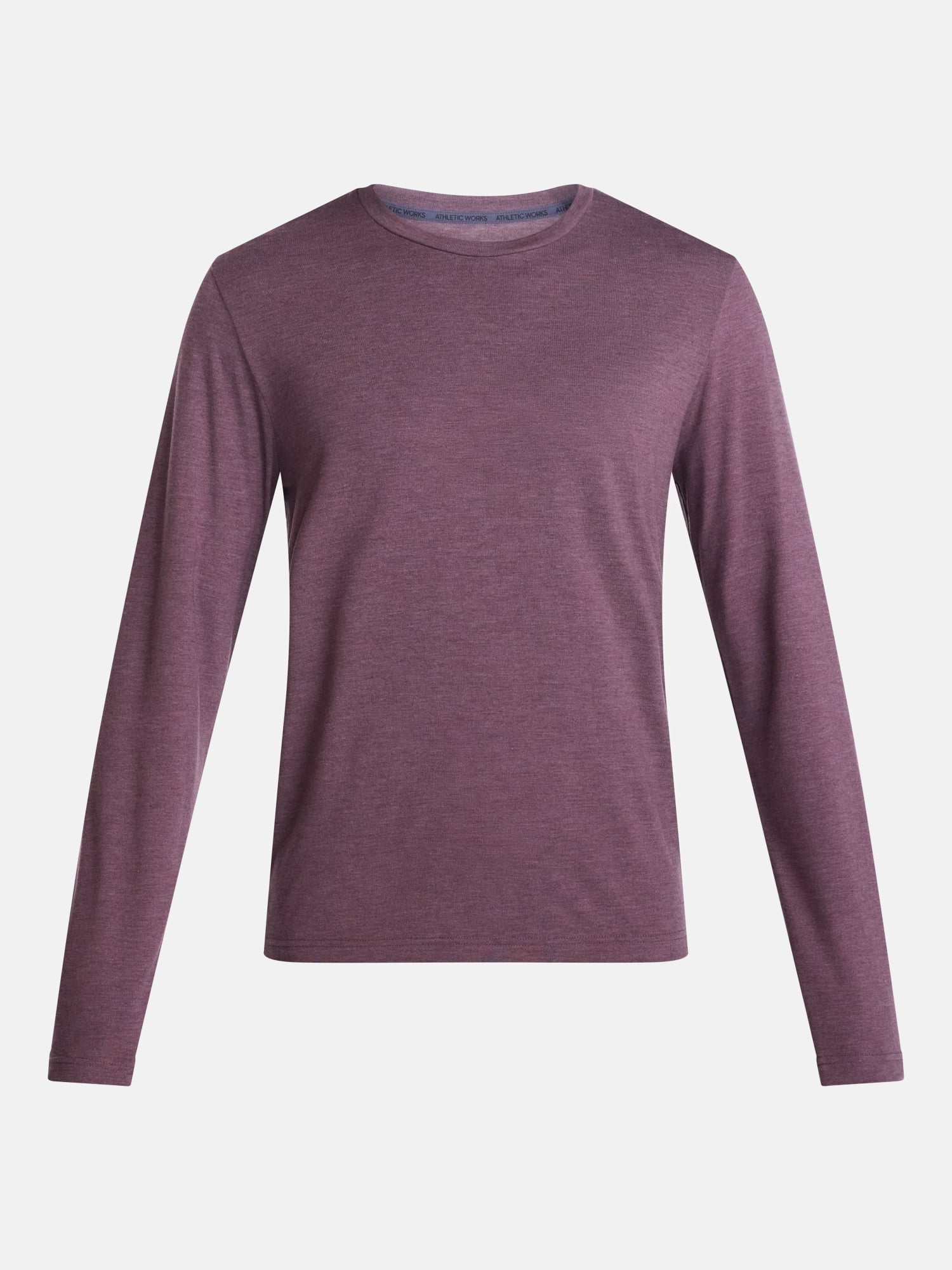 Athletic Works Men's and Big & Tall Men's Tri-Blend Tee with Long Sleeves, Sizes XS-4XLT