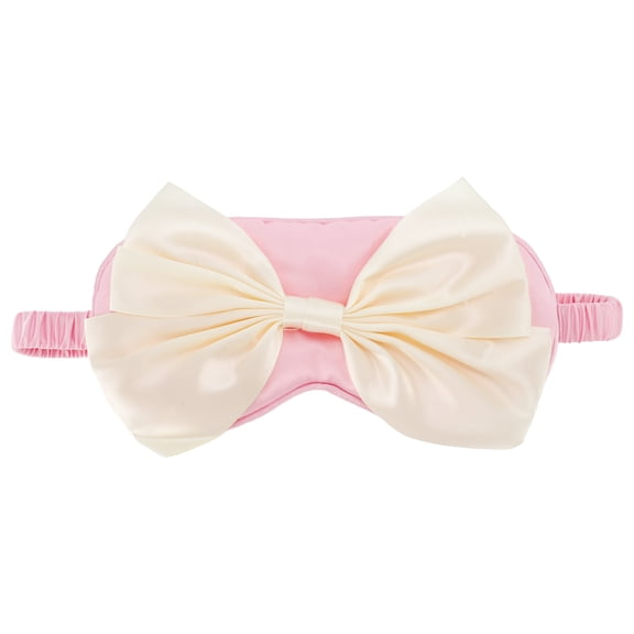 Unique Bargains Soft Elastic Bow Sleep Mask Eye Shade Cover for Rest Pink