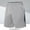 Gray, variant on Plus Size Men's Lounge Shorts 2025 Casual Color Block Pull-on Straight Leg Pants Cozy Elastic Waist Short Pants with Pockets