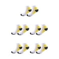 thumbnail image 3 of kurtrusly 1/2/3/5 2 Pcs/ensemble Chaussettes de Compression pour Femmes Performance et Réduction de la Fatigue Soulage Jaune G/TG 5 Pcs, 3 of 6