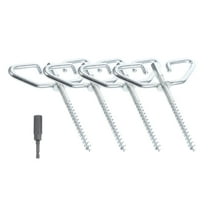 KONTONTY 4 Anchors Ground Stakes Steel for Tent Fixation with Outdoor Activities