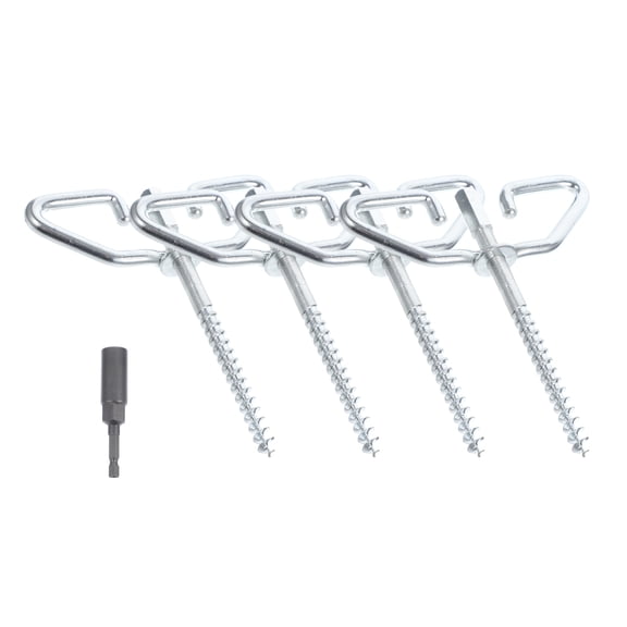 KONTONTY 4 Anchors Ground Stakes Steel for Tent Fixation with Outdoor Activities