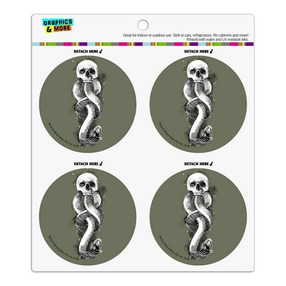 Harry Potter The Dark Mark Refrigerator Fridge Locker Vinyl Circle Magnet Set