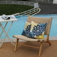 thumbnail image 3 of Blue Yellow Flower Pillow Covers 18x18 Inch Set of 2 Outdoor Throw Pillows Outdoor Waterproof Decor for Living Room Sofa Patio Funiture Garden Floral Polyester Pillow Covers 012D18, 3 of 6