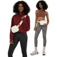 thumbnail image 2 of Functional Pouches Sherpa Crossbody Bag, Fashionable Fleece Waist Pack with Adjustable Strap, Gold Accessories, And Trendy Winter Accessory For Outdoor Activities (Extended Strap, 2 of 6