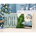 thumbnail image 4 of Red Christmas Pillow Covers 18x18 Set of 4 Farmhouse Christmas Decorations Snowman Wreath Santa Claus Tree Merry Christmas Holly Jolly Winter Holiday Decor Throw Cushion Case for Home Couch S22C17, 4 of 6