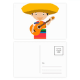 thumbnail image 1 of Hat Guitar Mexico Cartoon Postcard Set Birthday Mailing Thanks Greeting Card, 1 of 3