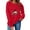 Red, variant on qucoqpe Women's Valentines Crewneck Sweatshirt Long Sleeve Shirts for Women Fall Winter Fashion Oversized Pullover Tops