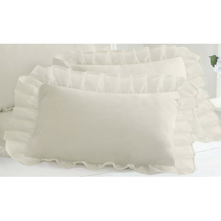 Duvet Bedskirt Sham - Ruffled Poplin Collection with Bed Skirts and Shams, sold separately