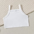 thumbnail image 6 of LAPAKIDS 3Pcs Baby Girls Summer Clothes Toddler Casual Outfits Solid Tops + Strap Tops + Shorts Set 6-9 Months, 6 of 7