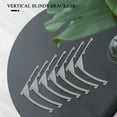 thumbnail image 3 of PENGXIANG Valance Clips Plastic Vertical Blinds Brackets 3.5 Inch Vertical Blinds Clear for Blinds Parts Accessory Components, 3 of 8