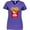 Purple, variant on Inktastic Cute Frenchie in French Fries Women's V-Neck T-Shirt