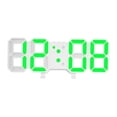 thumbnail image 3 of Reloj de pared digital 3D con alarma LED y pantalla grande. Verde, 3 of 9