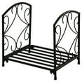 thumbnail image 1 of CoSoTower Support de Bûches de Cheminée en Métal Robuste 16 Pouces, Porte-Bûches Extérieur pour Rangement de Cheminée, Noir, 1 of 7