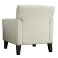 thumbnail image 2 of Weston Home Tribeca Modern Accent Chair, White Linen, 2 of 6