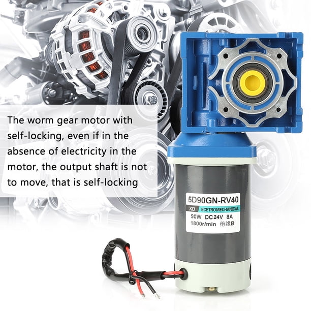 Motor De Engranaje De CC 90 W Motor De Engranaje De Autogolpe Con Bobina De Cobre, Engranaje De Metal,