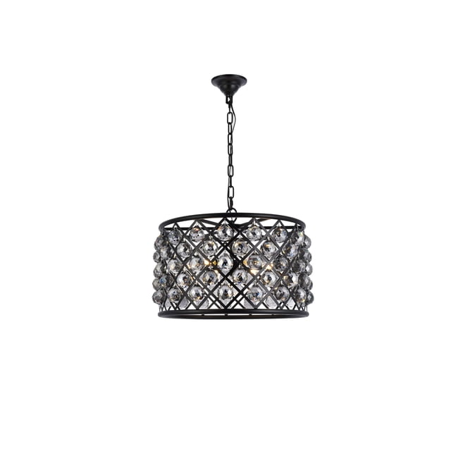 Elegant Lighting Madison 20" 6 Light Royal Crystal Pendant Lamp
