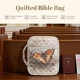 thumbnail image 7 of Xixirimido Butterfly Spider Web Print Bible Cover Case for Women Men, Large Bible Bag Bible Study Supplies Accessories Quilted Bible Carrying Cases with Handle Christian Gift, Beige, 7 of 7