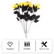 thumbnail image 4 of KAKOWELY 5 piezas de flores artificiales para florero, simulación de rosa artificial, adorno de rosa, 4 of 4