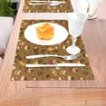 thumbnail image 5 of XMXT 6 Pcs PVC Woven Placemats, Funny Chocolate Illustration Stain Resistant Anti-Skid Place Mats for Dining Table, 12 x 18 inches, 5 of 6