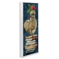 thumbnail image 3 of Stupell Industries Farmhouse Chicken on Bookstack Animals Painting White Framed Art Print Wall Art, 10 x 24, 3 of 8