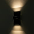 thumbnail image 3 of C Cattleya  2-Light Matte Black Aluminum LED Outdoor Wall Light, 3 of 6