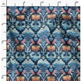 thumbnail image 2 of Soimoi Poly Canvas Blue Fabric By the Yard - 56 Inch Wide - Floral Damask Pattern Textile - Graceful and Whimsical Designs for Apparel and Crafts Printed Fabric, 2 of 6