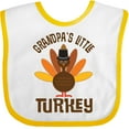 thumbnail image 3 of Inktastic Thanksgiving Grandpa Little Turkey Boys or Girls Baby Bib, 3 of 4