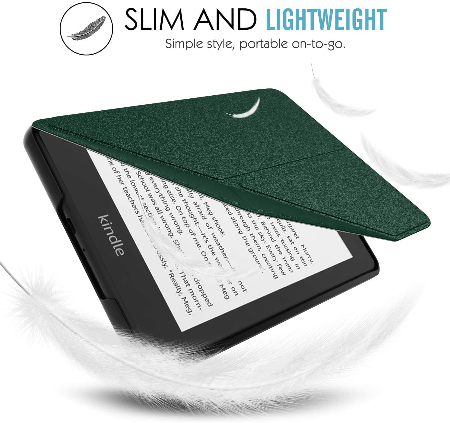 Army Green 10th Generation, 2018 Releases MoKo Case Replacement with Kindle Paperwhite Standing Origami Slim Shell Cover with Auto Wake/Sleep for  Kindle Paperwhite 2018 E-Reader 