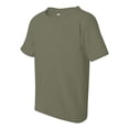 thumbnail image 2 of Youth Heavy Cotton Multi Color T-Shirt Color Military Green Small Size, 2 of 4