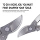 thumbnail image 1 of Pruning Shears High Carbon Steel Blade | Garden Scissors for Trimming, Shaping, Bonsai, Flower & Vegetable Plants | Ergonomic Non-Slip Handles | Cuts 3/4" Branches | 26x8x3cm, 1 of 6