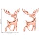 thumbnail image 4 of Qarigey 1 par de aretes con forma de animal, aretes de oreja, joyas de cobre para fiestas, festivales, plata brillante Ropa, zapatos y accesorios Miscelánea oro Qarigey AP000712-01, 4 of 6