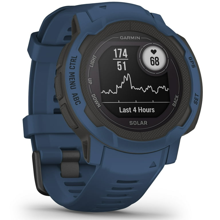 Garmin Instinct 2 Solar, GPS Outdoor Watch, Solar Charging Capabilities, Multi-GNSS Support, Traceback Routing, Tidal Blue Garmin Instinct 2 Solar, GPS Outdoor Watch, Solar Charging Capabilities, Multi-GNSS Support, Traceback Routing, Tidal Blue