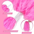 thumbnail image 2 of ABCISI 12 PCS Cheerleading Pom Poms Sports Dance Cheer Plastic Pom Pom with Plastic Handles for Sports Team Spirit Cheering, Party Dance Sports (Soft Plastic- Pink), 2 of 14