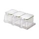 thumbnail image 3 of Tarro de condimentos con tapa, Base de cuchara, organizador de especias reutilizable, ollas de especias de cocina para restaurantes, mostrador de verde, 3 of 9