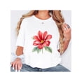 thumbnail image 1 of Sweet Flower Floral O-Neck Clothing For Women Graphic T-Shirts Casual Fashion Short Sleeve T Shirt Print Tee Top Woman Clothes, 1 of 7