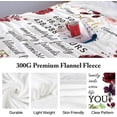 thumbnail image 3 of LHSHID 25th Anniversary Blanket Gifts Gift for 25th Wedding Anniversary 25 Years of Marriage Gift for Ruby Wedding Anniversary for Couple Yess Wife Husband Dad Mom Back Throw Blanket 50x60in, 3 of 6