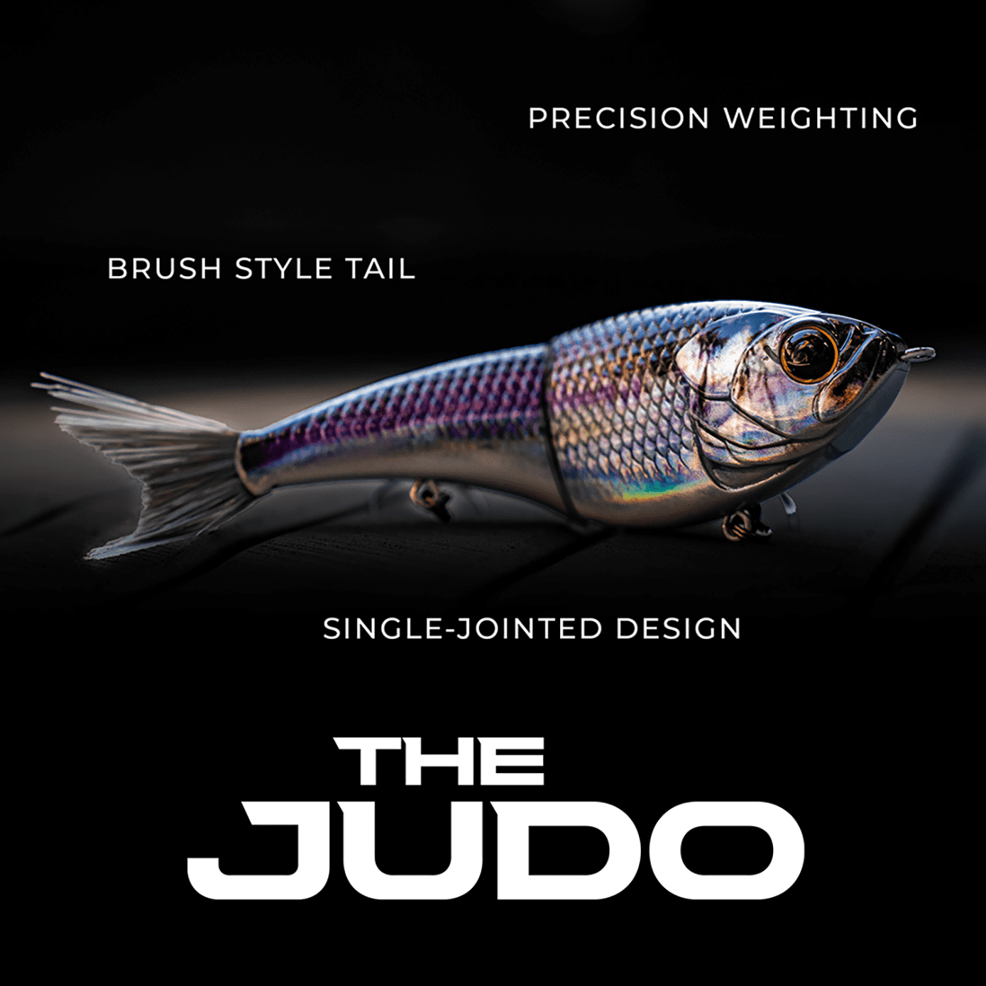 6th Sense – Judo 130 Swimbait Bass Fishing Lure, Single Jointed Hard Bait with Slow Sink and Brush Tail