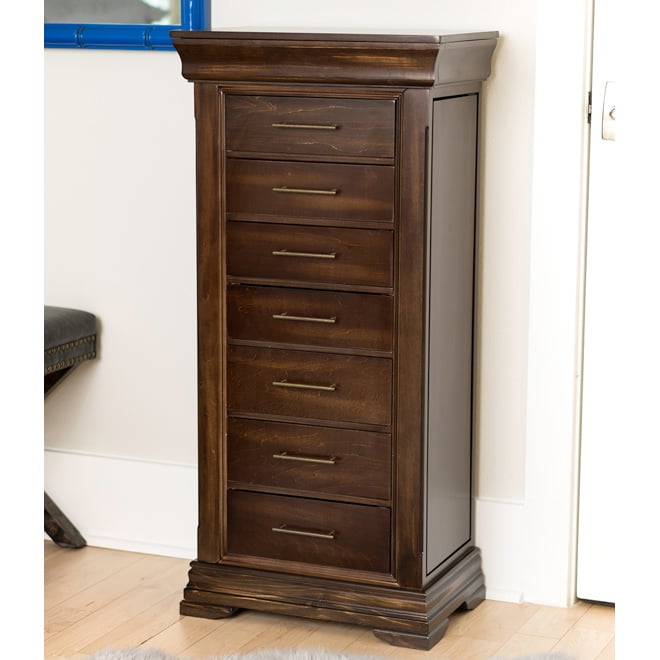 Haley Jewelry Armoire Walnut - Hives &#38; Honey